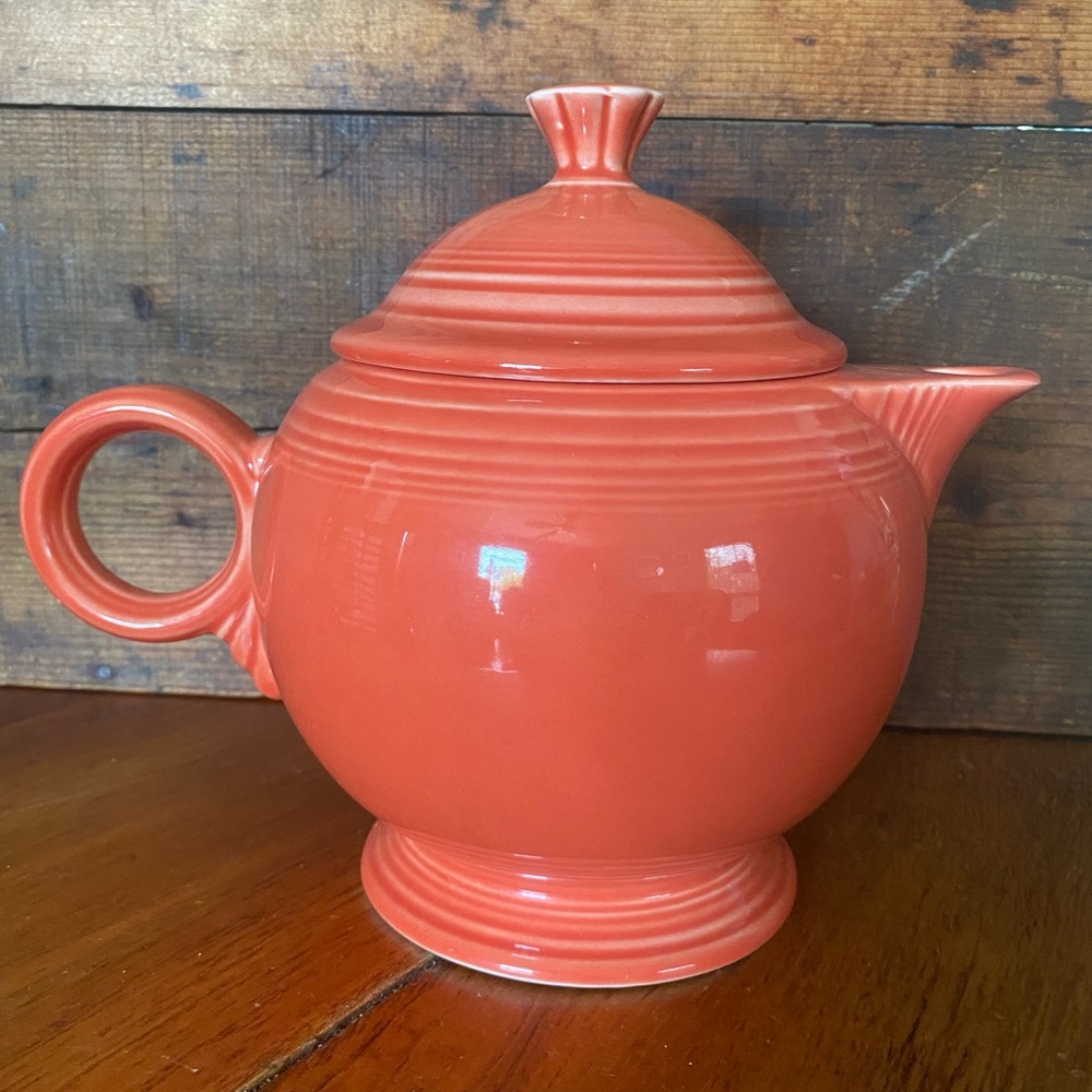 FiestaWare burnt‎ orange large teapot RETIRED